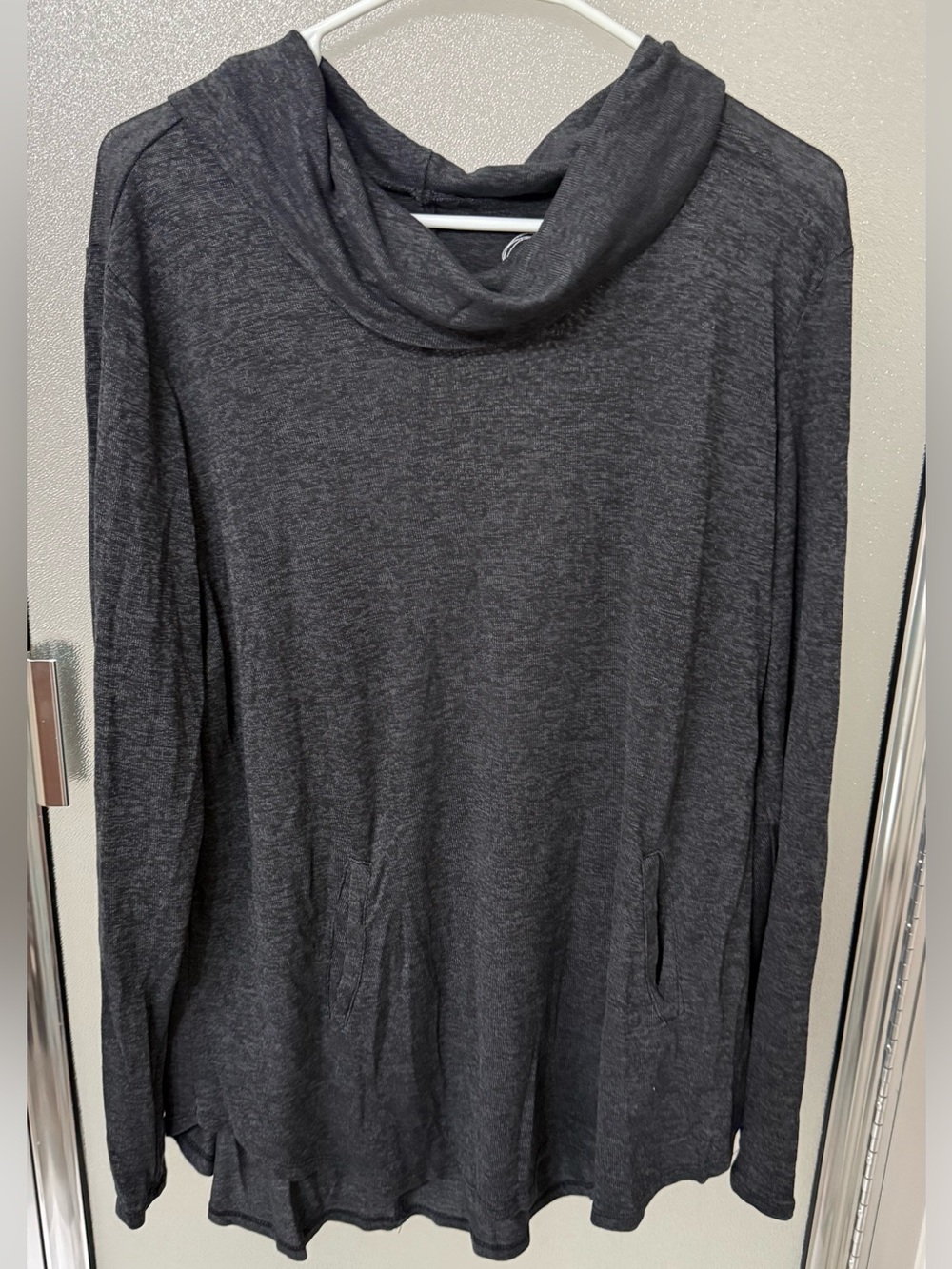 Maurices Dark Charcoal Cowl Neck Long Sleeve Sweater xxl